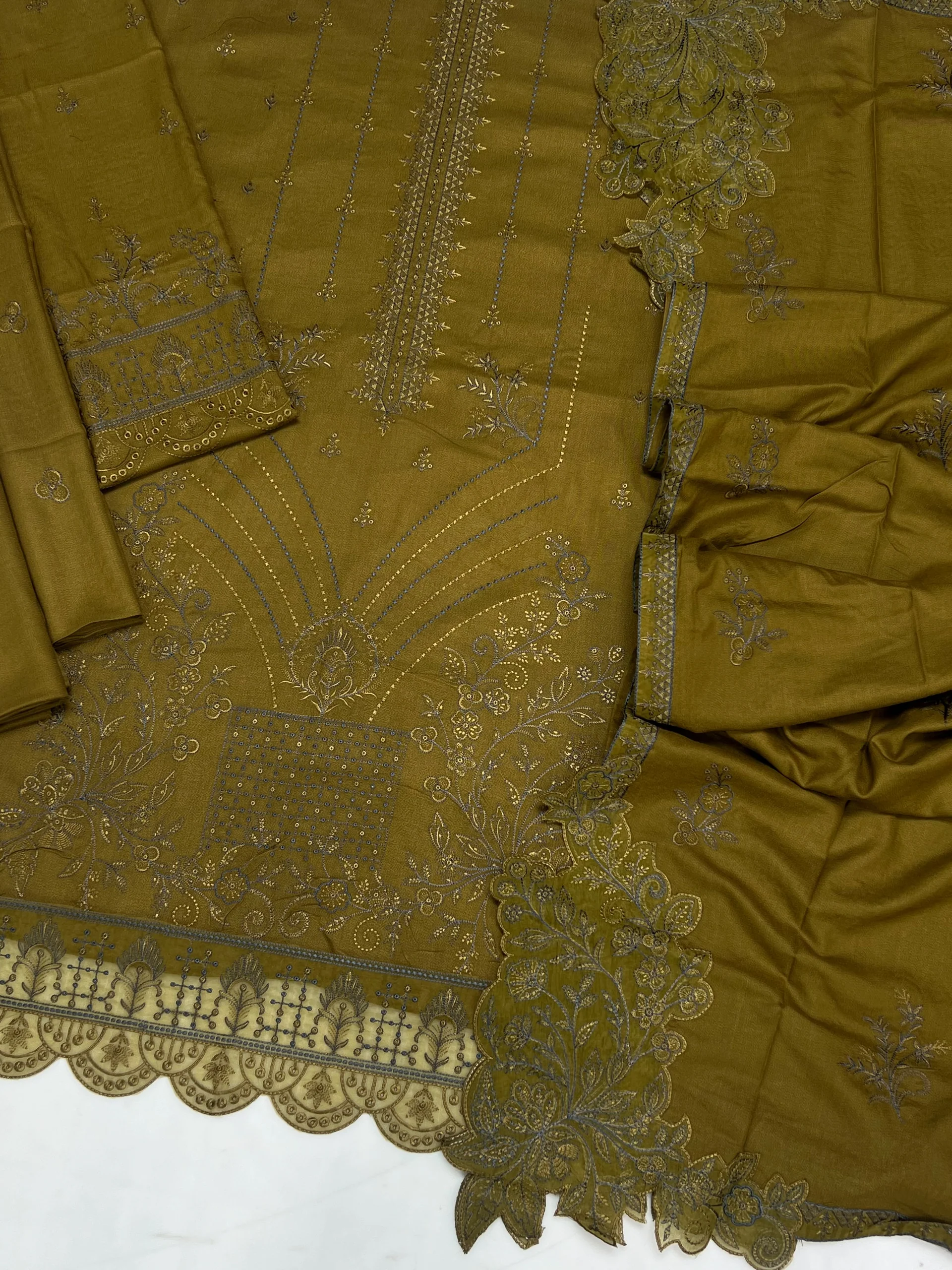 Maria B Winter Dhanak 3-Piece — 2147 - Image 2